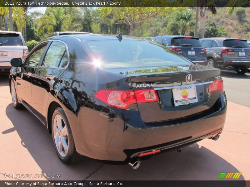 Crystal Black Pearl / Ebony 2012 Acura TSX Technology Sedan