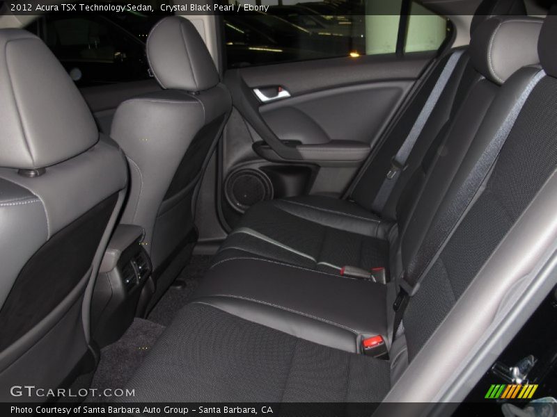 Crystal Black Pearl / Ebony 2012 Acura TSX Technology Sedan