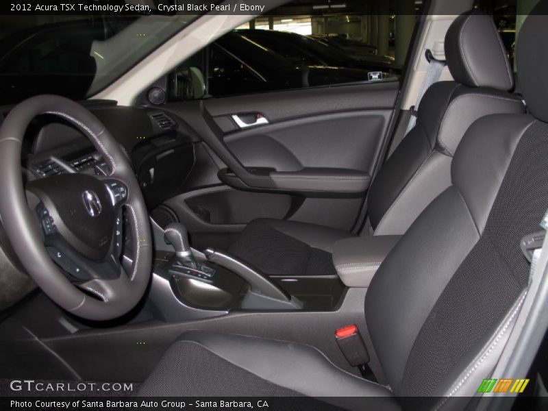 Crystal Black Pearl / Ebony 2012 Acura TSX Technology Sedan