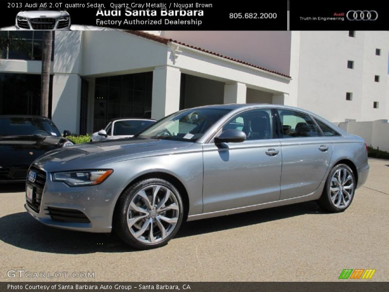 Quartz Gray Metallic / Nougat Brown 2013 Audi A6 2.0T quattro Sedan
