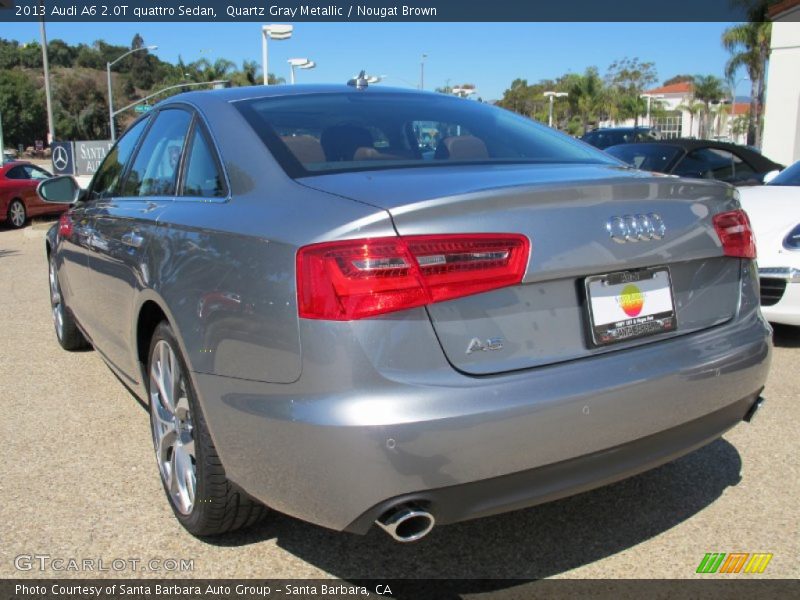 Quartz Gray Metallic / Nougat Brown 2013 Audi A6 2.0T quattro Sedan
