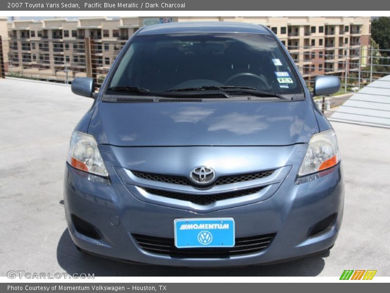 Pacific Blue Metallic / Dark Charcoal 2007 Toyota Yaris Sedan