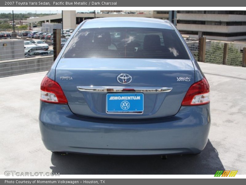 Pacific Blue Metallic / Dark Charcoal 2007 Toyota Yaris Sedan