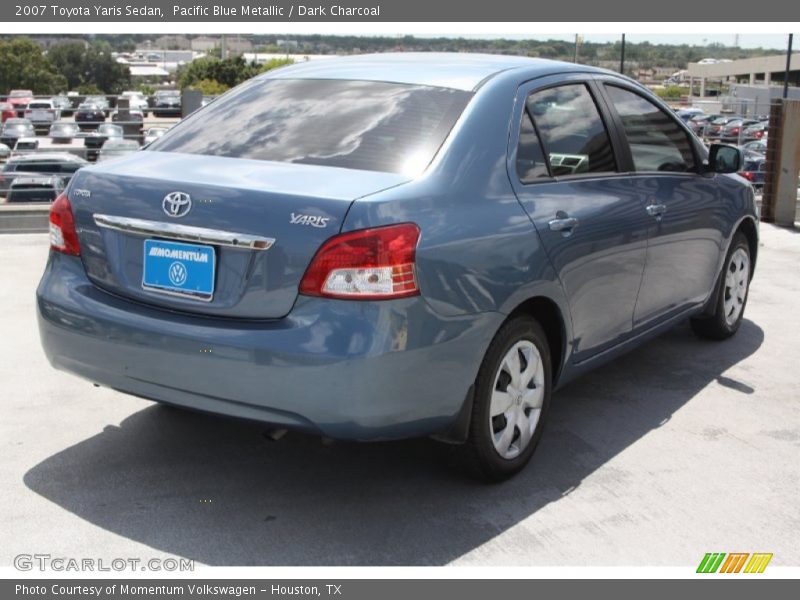 Pacific Blue Metallic / Dark Charcoal 2007 Toyota Yaris Sedan