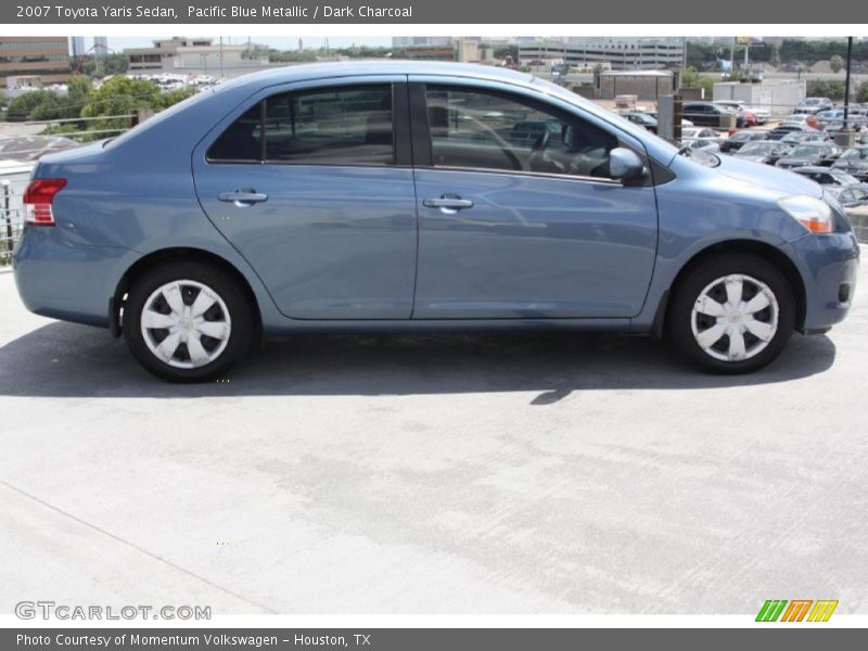 Pacific Blue Metallic / Dark Charcoal 2007 Toyota Yaris Sedan