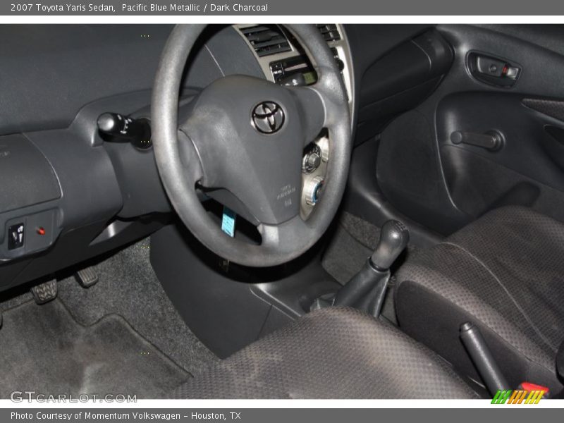 Pacific Blue Metallic / Dark Charcoal 2007 Toyota Yaris Sedan