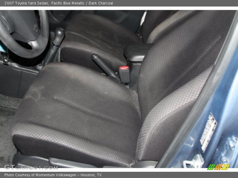 Pacific Blue Metallic / Dark Charcoal 2007 Toyota Yaris Sedan