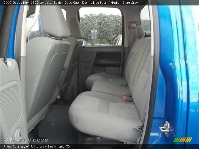 Electric Blue Pearl / Medium Slate Gray 2007 Dodge Ram 1500 Lone Star Edition Quad Cab