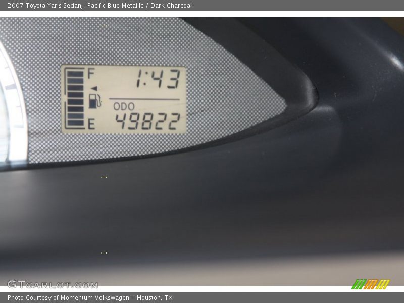 Pacific Blue Metallic / Dark Charcoal 2007 Toyota Yaris Sedan