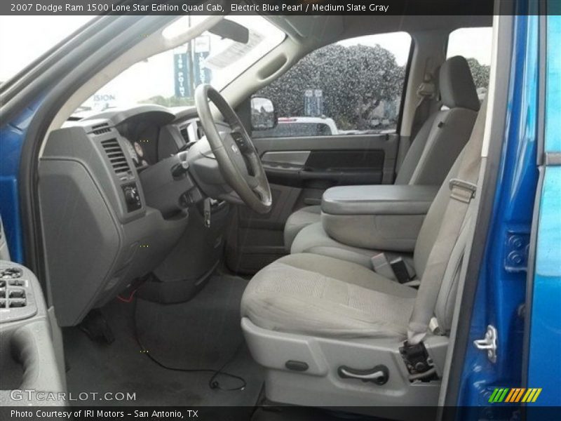 Electric Blue Pearl / Medium Slate Gray 2007 Dodge Ram 1500 Lone Star Edition Quad Cab