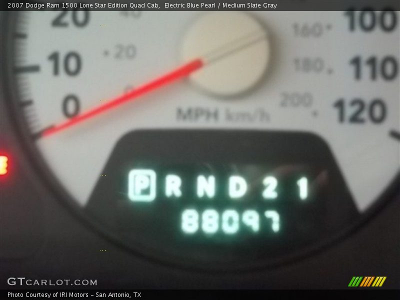 Electric Blue Pearl / Medium Slate Gray 2007 Dodge Ram 1500 Lone Star Edition Quad Cab