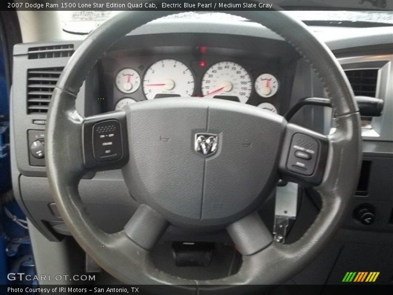 Electric Blue Pearl / Medium Slate Gray 2007 Dodge Ram 1500 Lone Star Edition Quad Cab