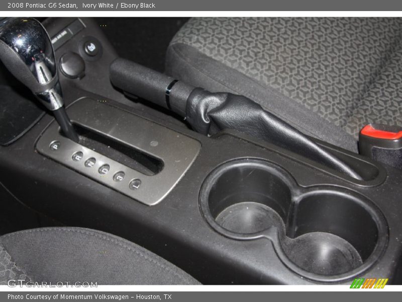 Ivory White / Ebony Black 2008 Pontiac G6 Sedan