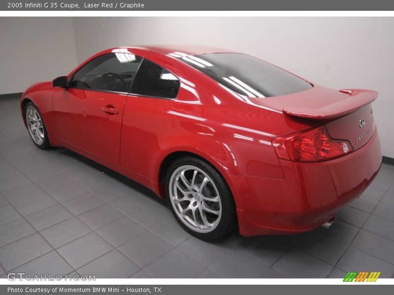 Laser Red / Graphite 2005 Infiniti G 35 Coupe