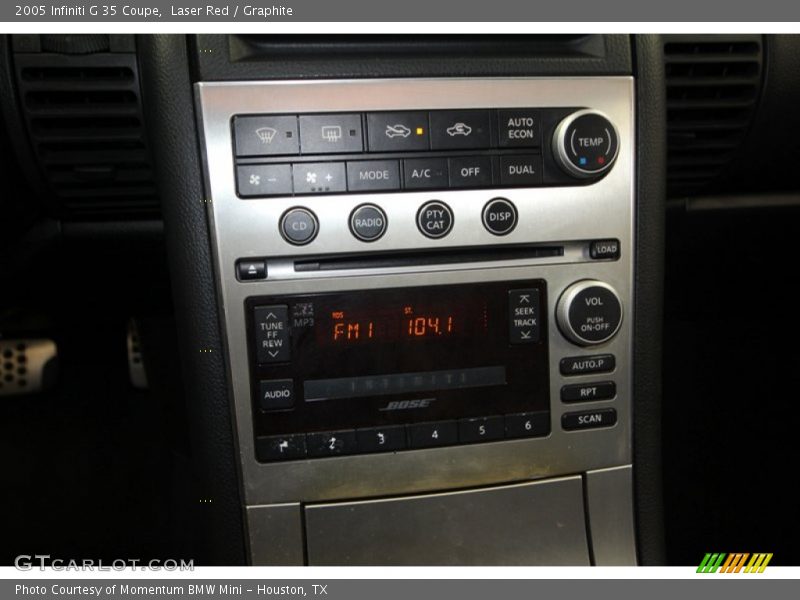 Laser Red / Graphite 2005 Infiniti G 35 Coupe