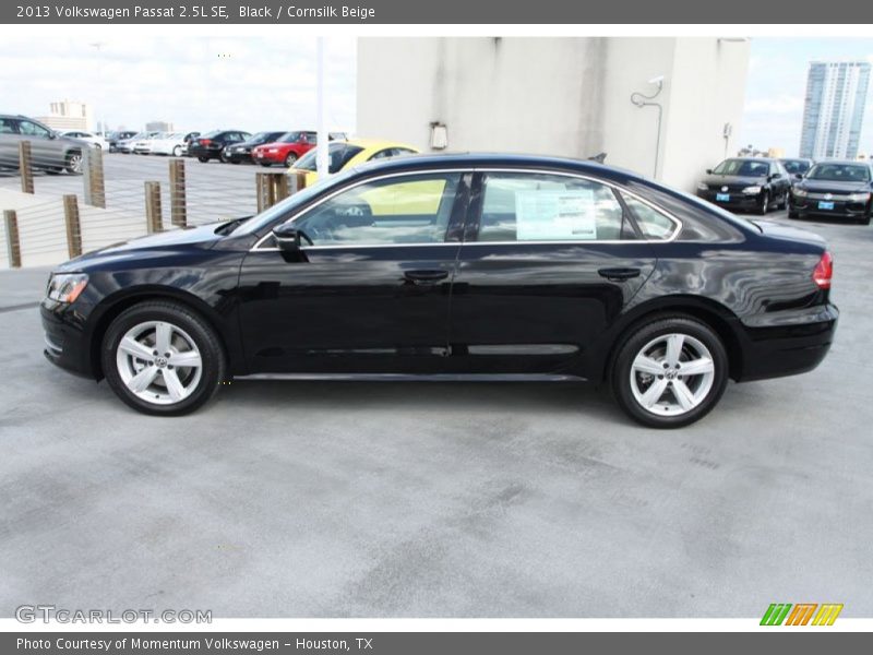 Black / Cornsilk Beige 2013 Volkswagen Passat 2.5L SE