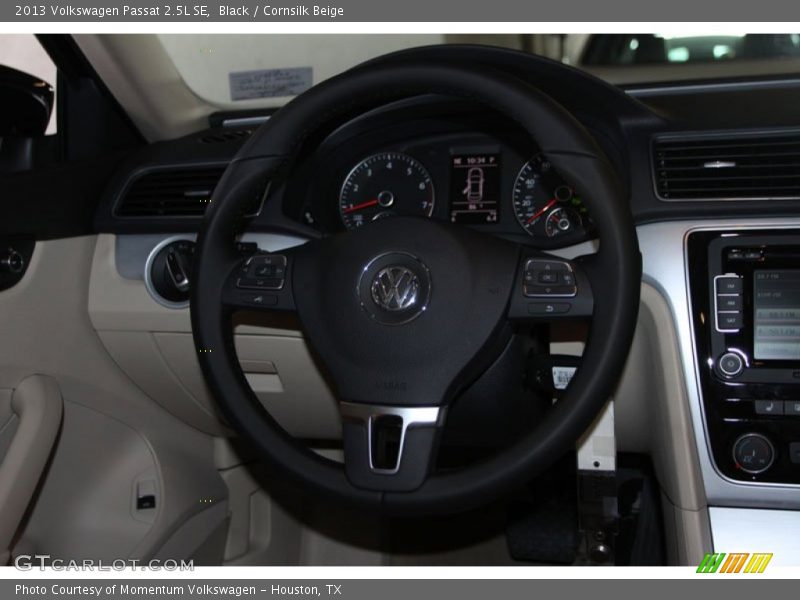 Black / Cornsilk Beige 2013 Volkswagen Passat 2.5L SE