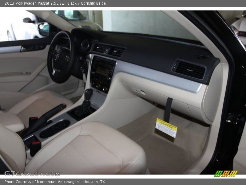 Black / Cornsilk Beige 2013 Volkswagen Passat 2.5L SE