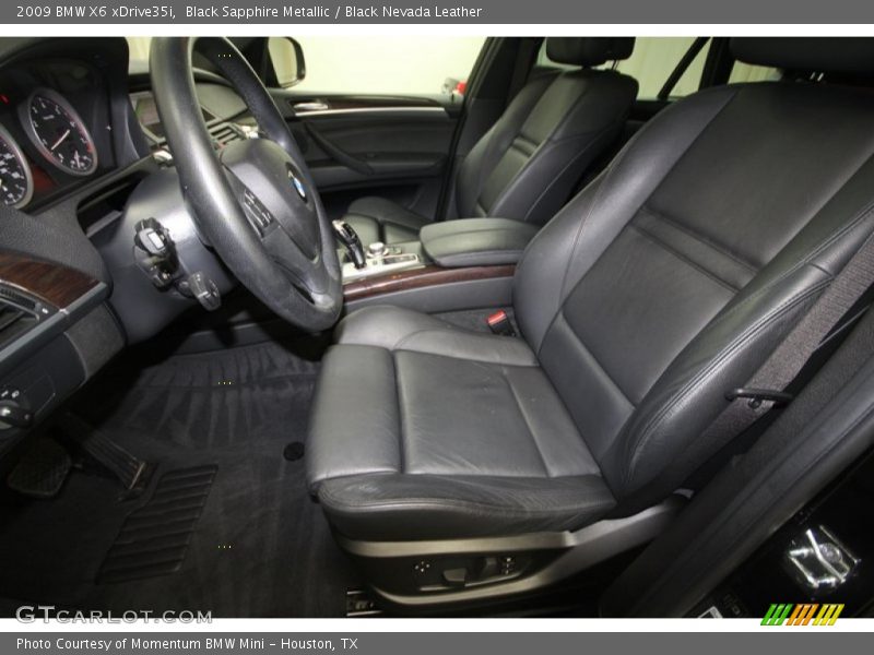 Black Sapphire Metallic / Black Nevada Leather 2009 BMW X6 xDrive35i
