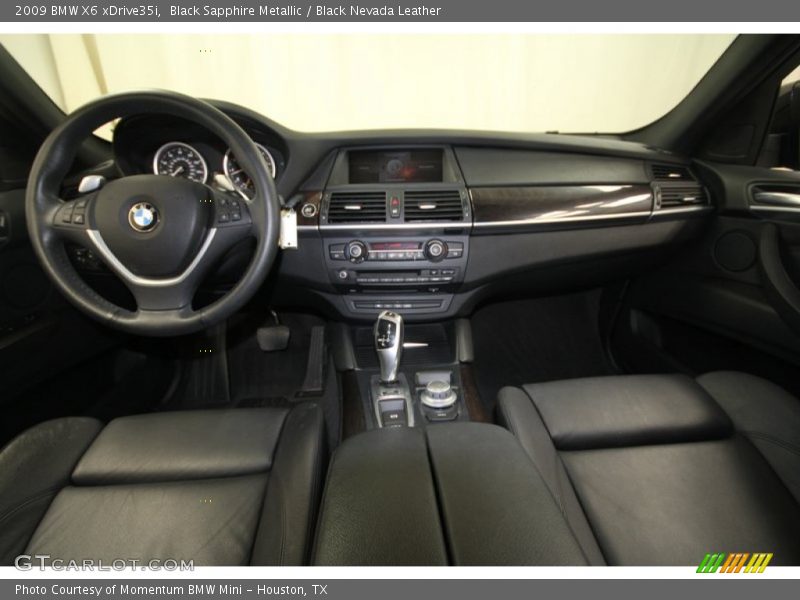 Black Sapphire Metallic / Black Nevada Leather 2009 BMW X6 xDrive35i