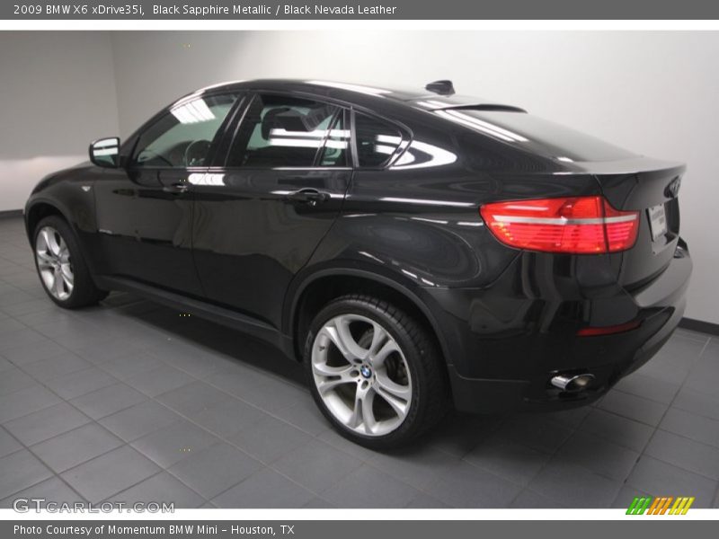 Black Sapphire Metallic / Black Nevada Leather 2009 BMW X6 xDrive35i