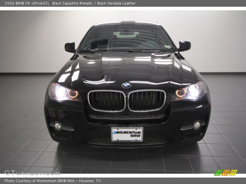 Black Sapphire Metallic / Black Nevada Leather 2009 BMW X6 xDrive35i