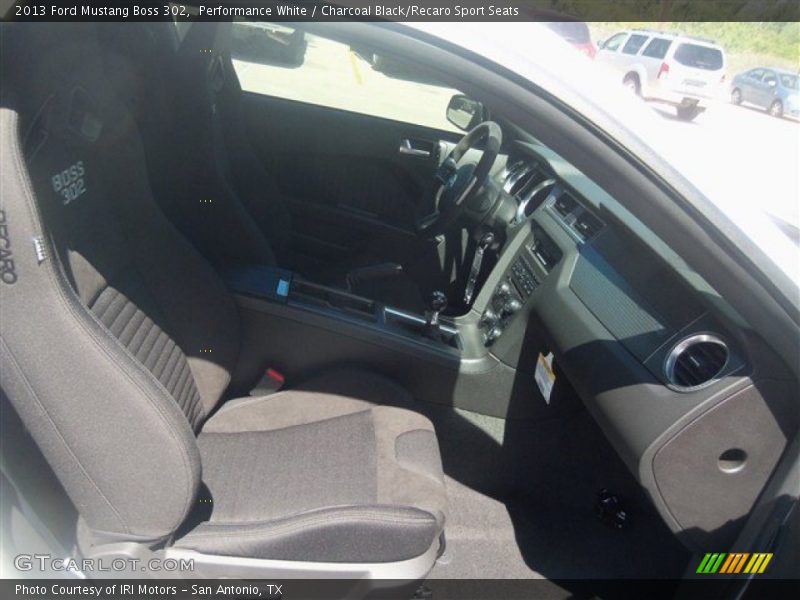 Performance White / Charcoal Black/Recaro Sport Seats 2013 Ford Mustang Boss 302