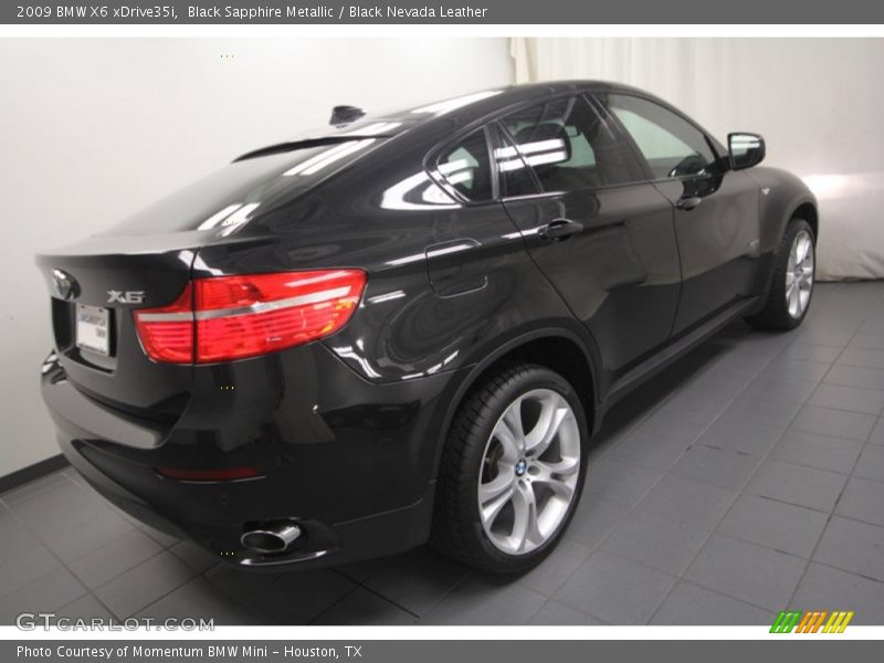 Black Sapphire Metallic / Black Nevada Leather 2009 BMW X6 xDrive35i
