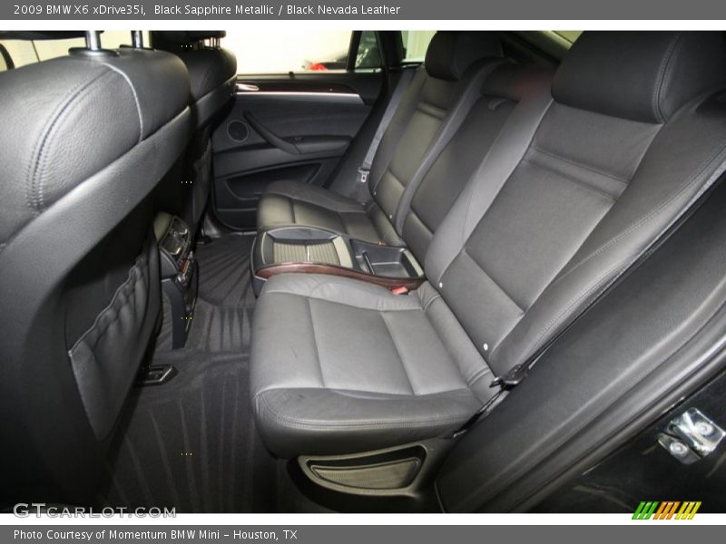 Black Sapphire Metallic / Black Nevada Leather 2009 BMW X6 xDrive35i