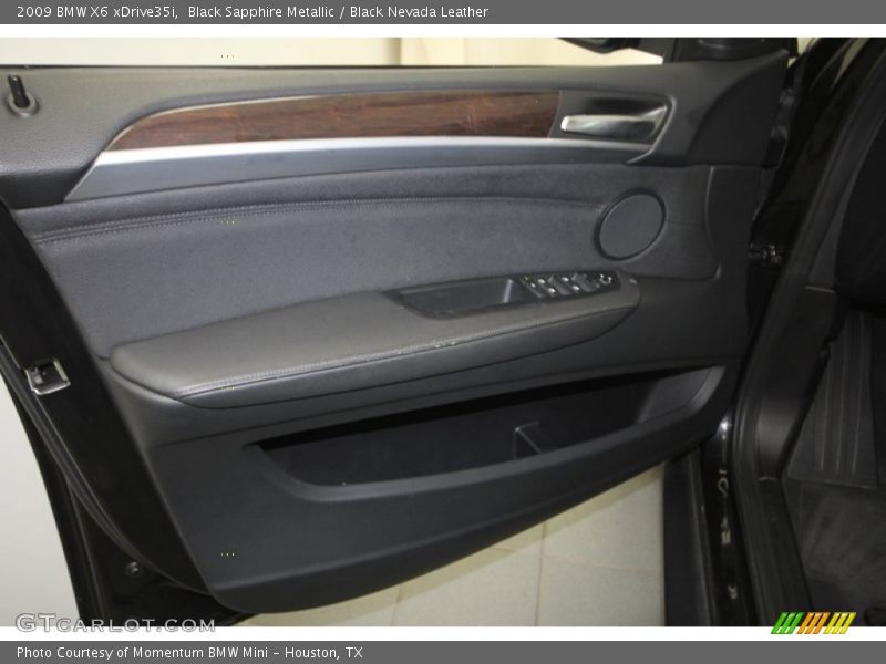 Black Sapphire Metallic / Black Nevada Leather 2009 BMW X6 xDrive35i