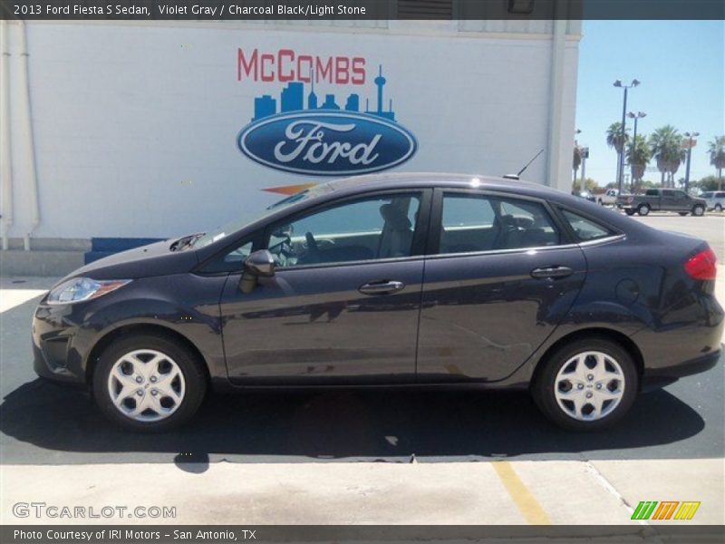 Violet Gray / Charcoal Black/Light Stone 2013 Ford Fiesta S Sedan