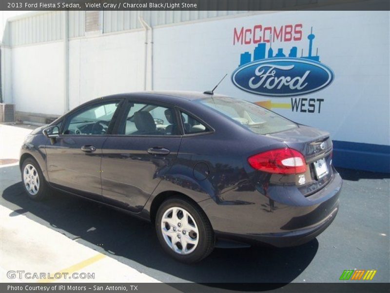 Violet Gray / Charcoal Black/Light Stone 2013 Ford Fiesta S Sedan