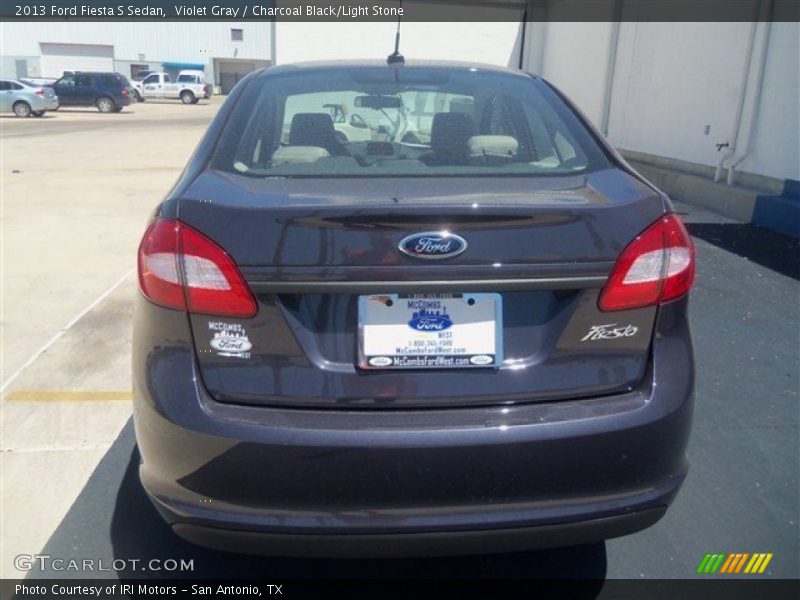Violet Gray / Charcoal Black/Light Stone 2013 Ford Fiesta S Sedan