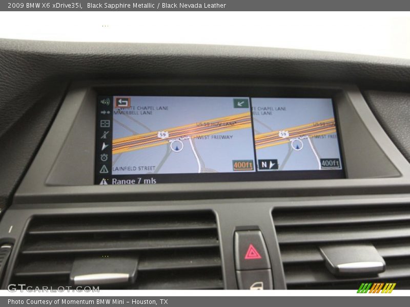 Black Sapphire Metallic / Black Nevada Leather 2009 BMW X6 xDrive35i