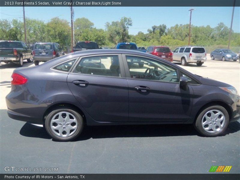 Violet Gray / Charcoal Black/Light Stone 2013 Ford Fiesta S Sedan