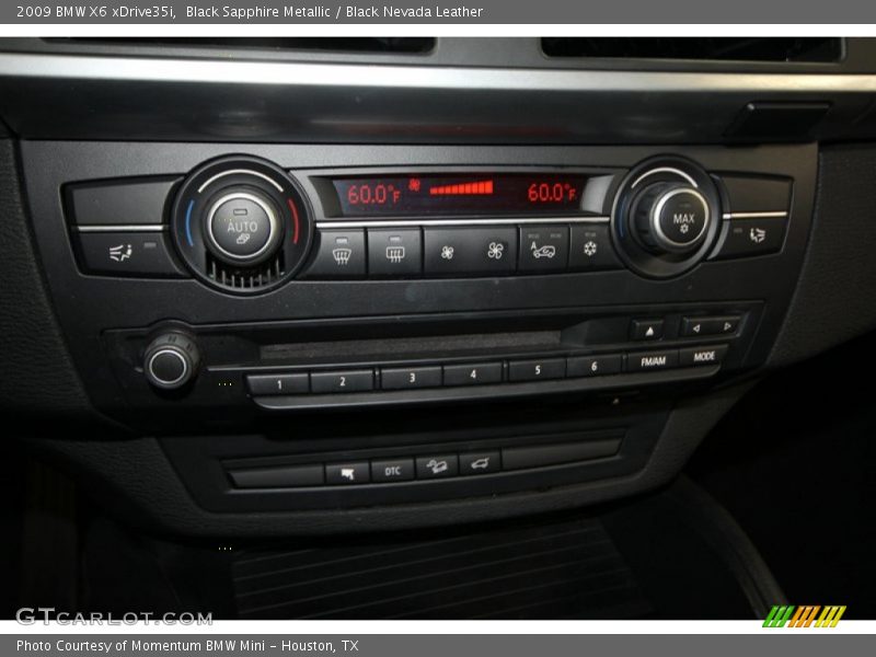 Black Sapphire Metallic / Black Nevada Leather 2009 BMW X6 xDrive35i