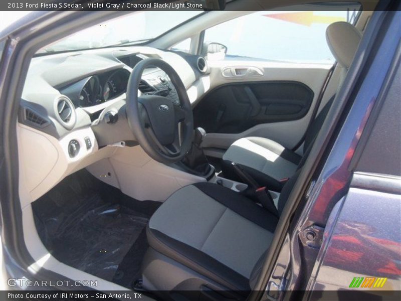 Violet Gray / Charcoal Black/Light Stone 2013 Ford Fiesta S Sedan