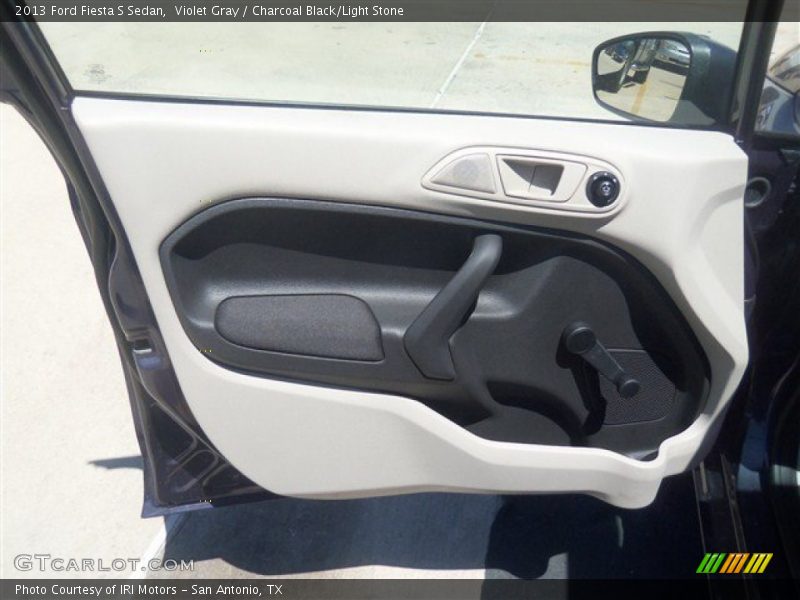Violet Gray / Charcoal Black/Light Stone 2013 Ford Fiesta S Sedan