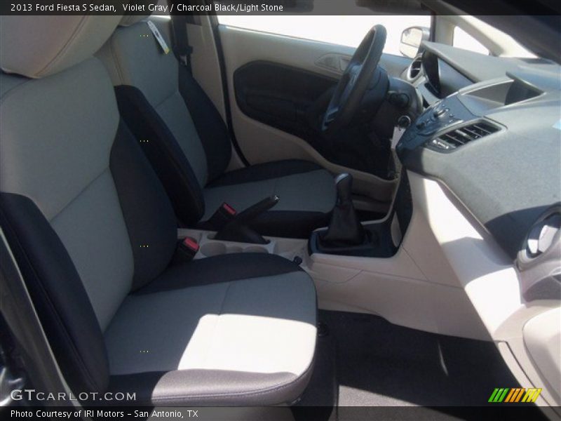 Violet Gray / Charcoal Black/Light Stone 2013 Ford Fiesta S Sedan