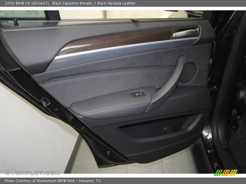 Black Sapphire Metallic / Black Nevada Leather 2009 BMW X6 xDrive35i