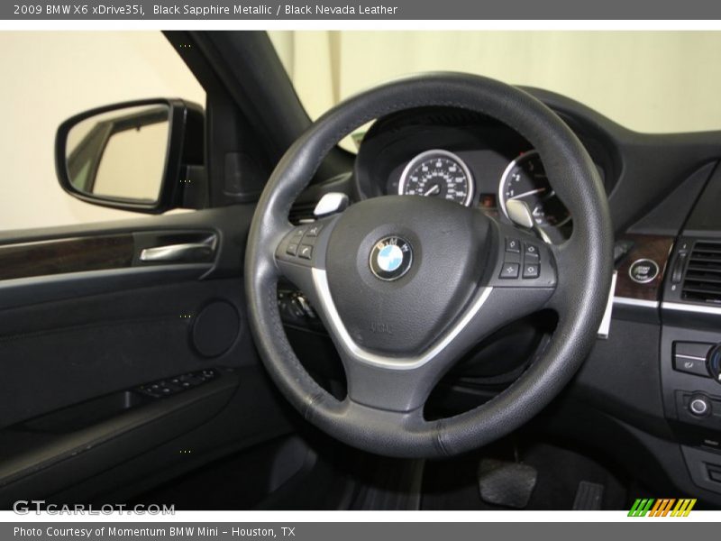Black Sapphire Metallic / Black Nevada Leather 2009 BMW X6 xDrive35i