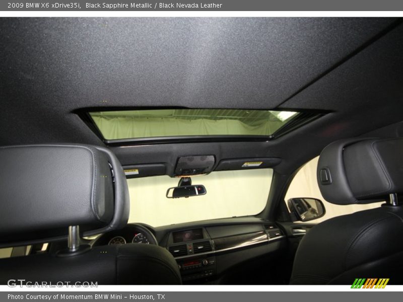 Black Sapphire Metallic / Black Nevada Leather 2009 BMW X6 xDrive35i