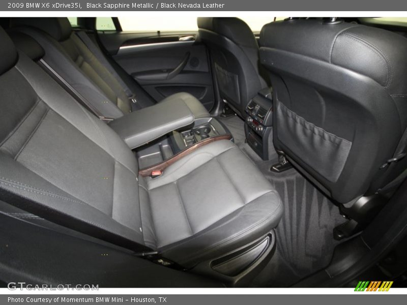 Black Sapphire Metallic / Black Nevada Leather 2009 BMW X6 xDrive35i