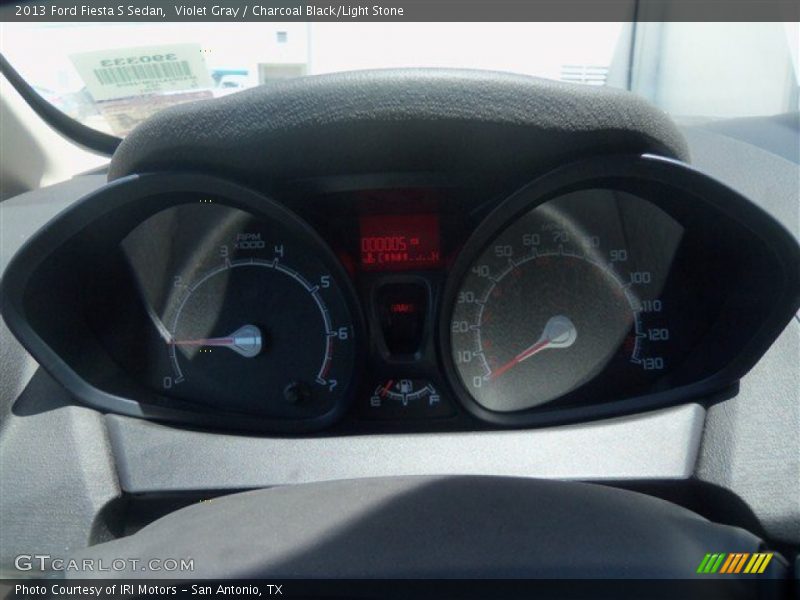 Violet Gray / Charcoal Black/Light Stone 2013 Ford Fiesta S Sedan