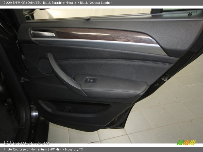 Black Sapphire Metallic / Black Nevada Leather 2009 BMW X6 xDrive35i