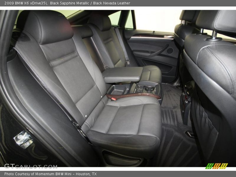 Black Sapphire Metallic / Black Nevada Leather 2009 BMW X6 xDrive35i