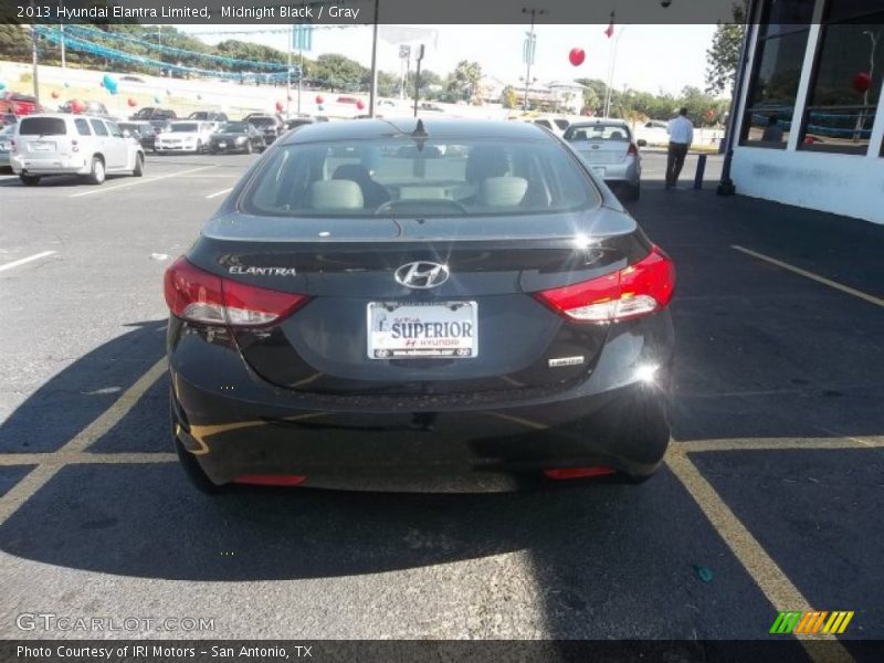 Midnight Black / Gray 2013 Hyundai Elantra Limited