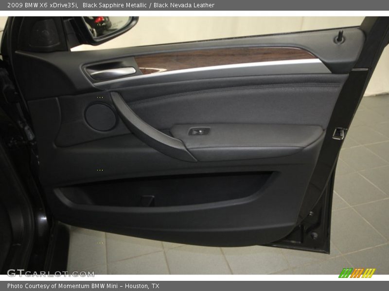 Black Sapphire Metallic / Black Nevada Leather 2009 BMW X6 xDrive35i