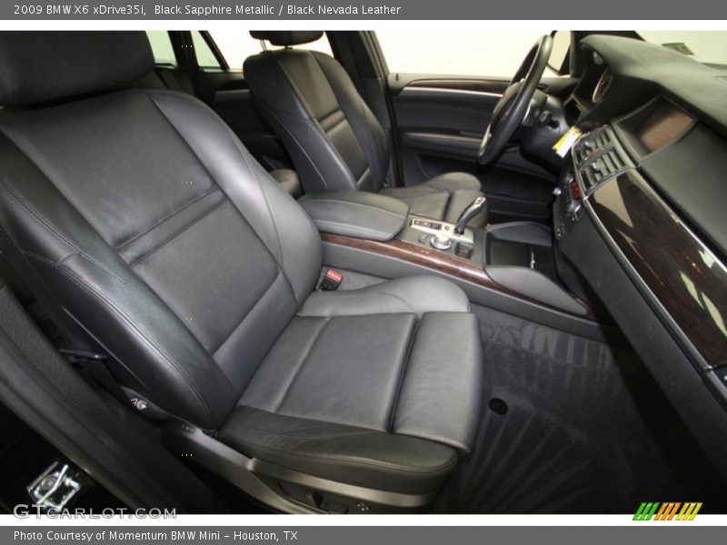 Black Sapphire Metallic / Black Nevada Leather 2009 BMW X6 xDrive35i