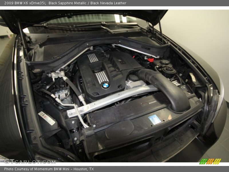 Black Sapphire Metallic / Black Nevada Leather 2009 BMW X6 xDrive35i